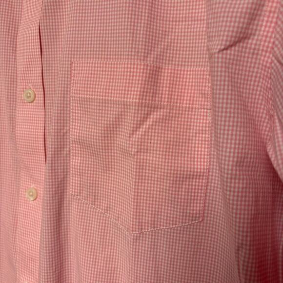 J. Crew Thompson Light Pink Gingham Long Sleeve Dress Shirt Mens Sz XL - Picture 3 of 7